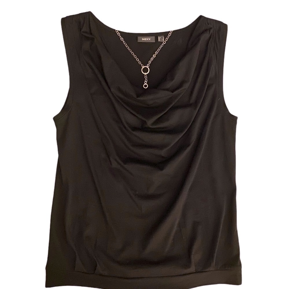 MEXX. Beautiful draped neck top.